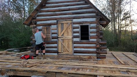 Cabin Update 18 Shutters And Fireplace Construction Roberts Bushcraft