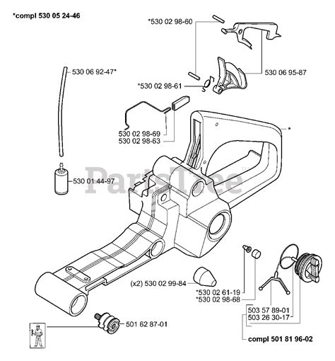 Husqvarna 141 Husqvarna Chainsaw 2001 09 Fuel Tankrear Handle