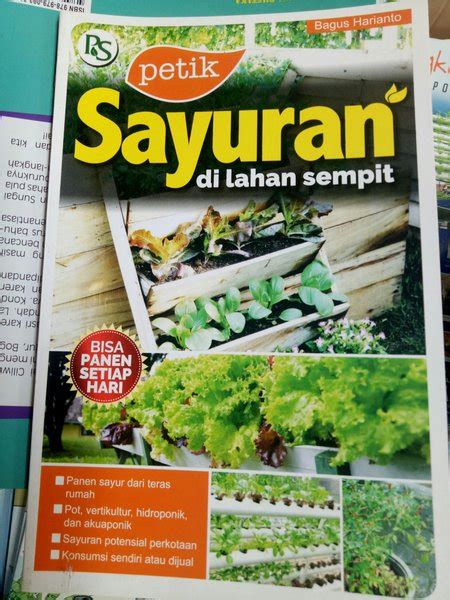 Jual Buku Panduan Bertanam Sayur Dilahan Sempit Di Lapak Wahana Agung