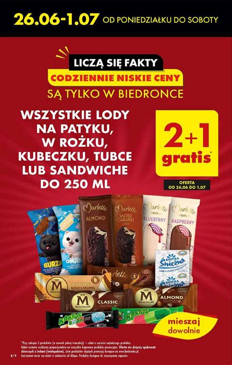 Biedronka W Tym Tygodniu Lody Gratis