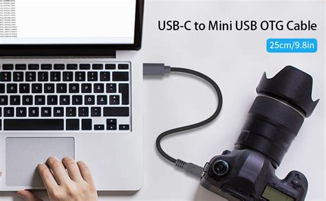 Duttek Type C Usb C Male To Mini Usb Pin Male On The Go Data