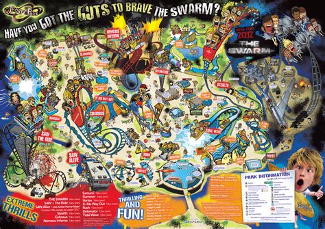 Printable Thorpe Park Map