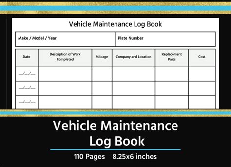 Mua Sách Vehicle Maintenance Log Book Car Maintenance Log book Truck