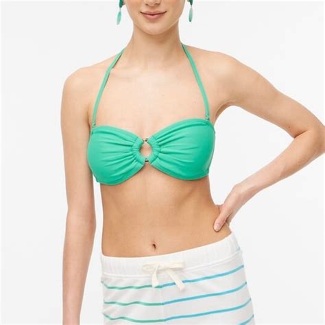 J Crew Swim Jcrew Oring Bandeau Bikini Top Size Sm Poshmark