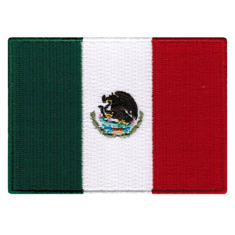 Mexico Flag Embroidered Iron On Patch