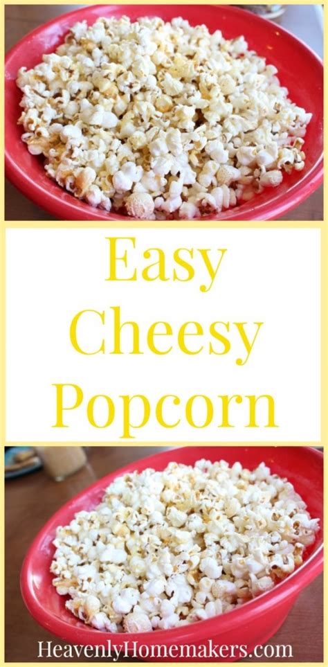 Simple Snack Recipe: Easy Cheesy Popcorn (made with real cheese ...