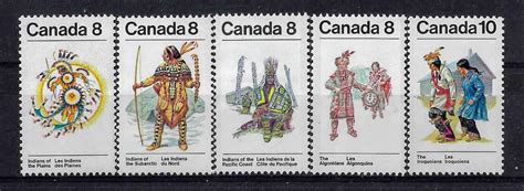 [Traditional Wear] Native American Tribes - Canada : r/philately