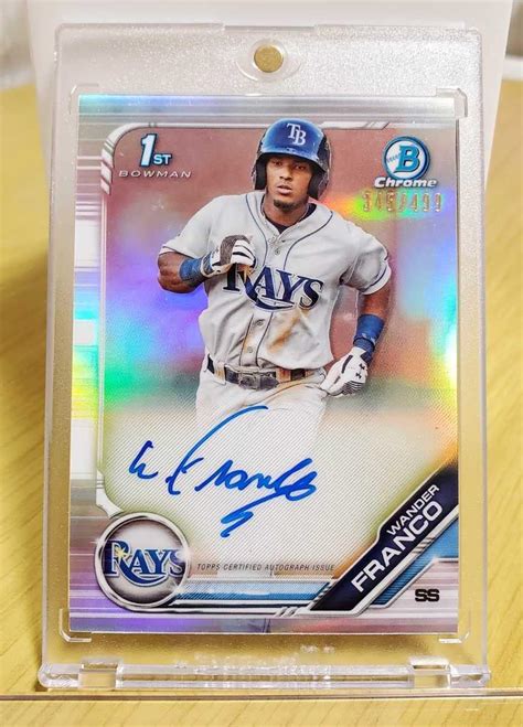 Amazon Co Jp Wander Franco 1st Bowman Auto Refractor 499 2019 Bowman