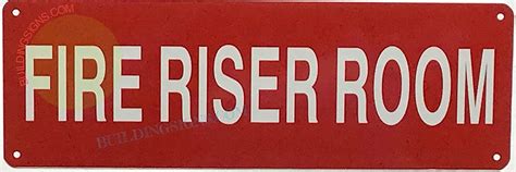 Fire Riser Room Sign