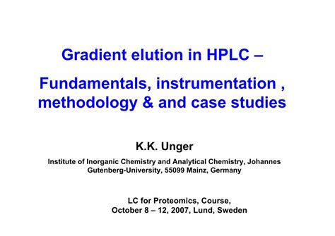 Pdf Gradient Elution In Hplc Fundamentals Instrumentation · Pdf Filegradient Elution In