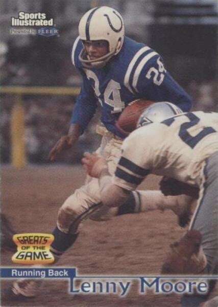 Fleer Sports Illustrated Greats Of The Game Lenny Moore For