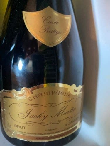 Jacky Martin Cuvée Prestige Brut Champagne Vivino Canada