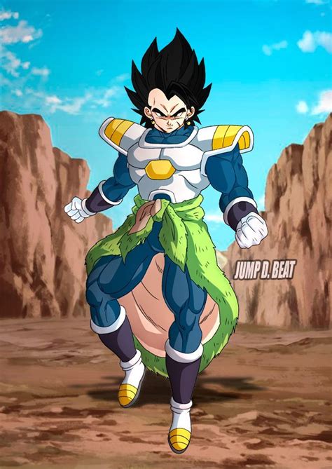 Fusion Potara Vegeta And Broly Dragon Ball Art Dragon Ball Super