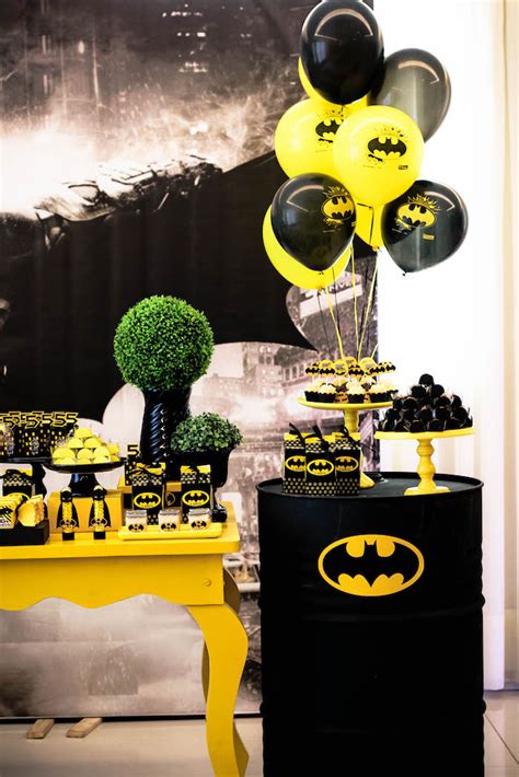 Batman Birthday Party Ideas Photo 4 Of 29 Catch My Party A61