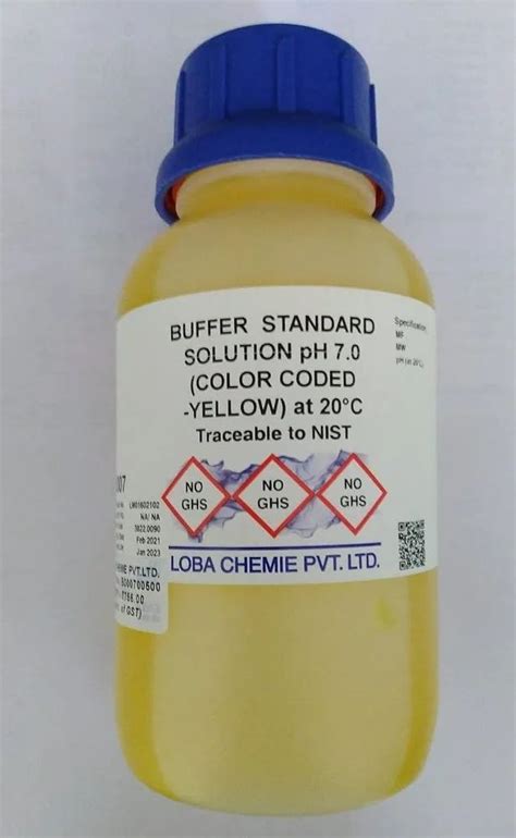 Buffer Solution Ph Nist Traceable Grade Standard Analytical Grade