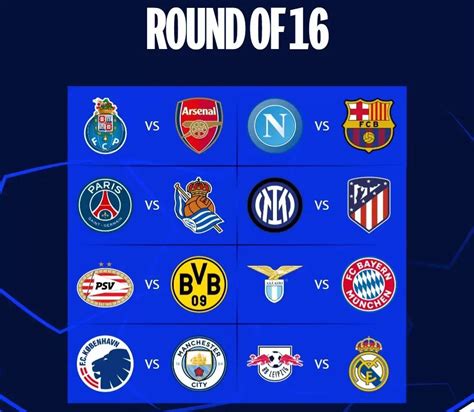 Hasil Drawing 16 Besar Liga Champions 2023 2024 Fc Copenhagen Tantang