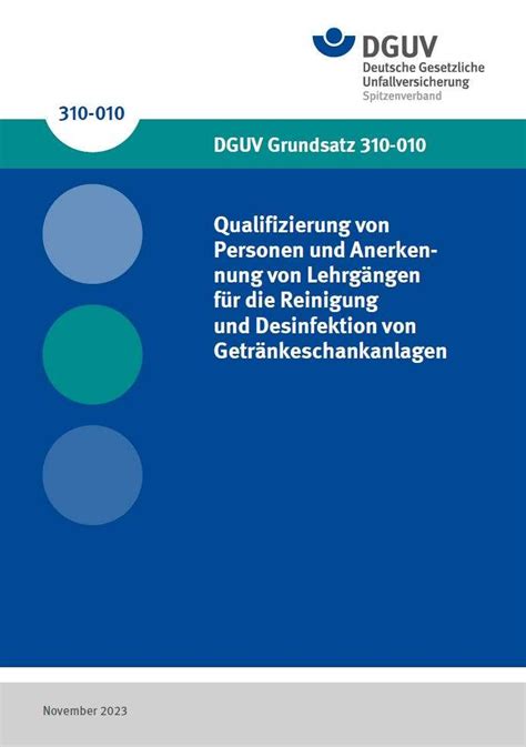 Dguv Grundsatz Qualifizierung Von Personen Und Anerkennung Von