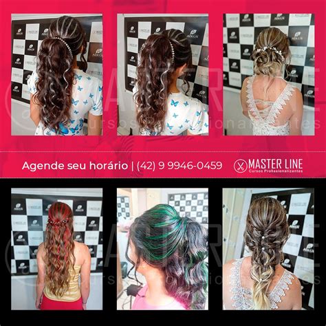 Curso De Penteado Master Line Cursos De Cabeleireiro Barbeiro Maquiagem E Penteado 42 9