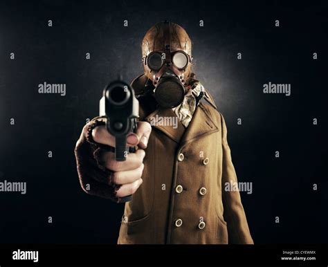 Gas Mask Gun Wallpaper