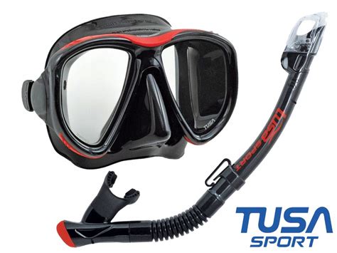 TUSA ZESTAW Nurkowy Snorkeling POWERVIEW PRO Maska Fajka SUCHA UC2425