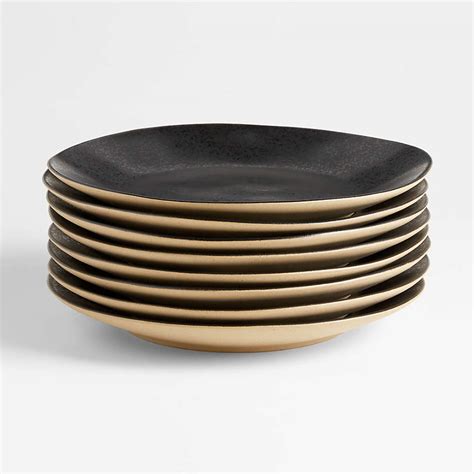 Marin Black Recycled Ceramic Dinner Plate Reviews Crate And Barrel