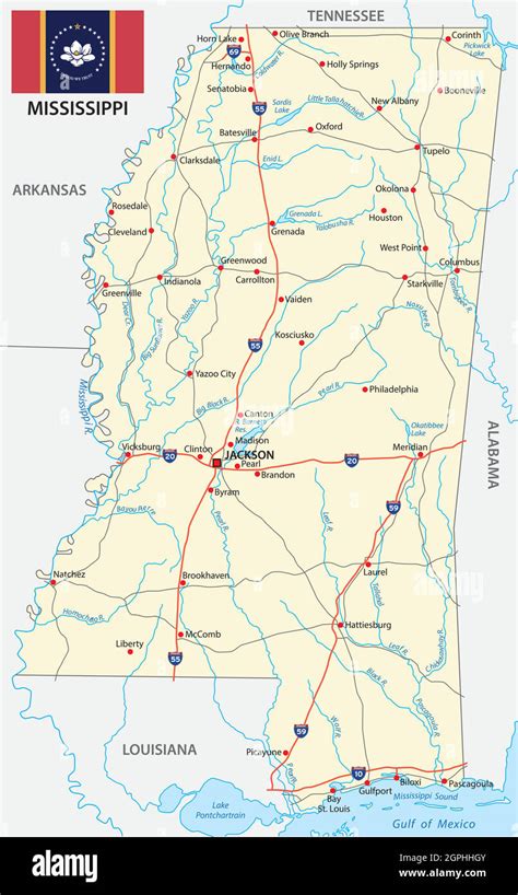 Map Of Mississippi River Hi Res Stock Photography And Images Alamy