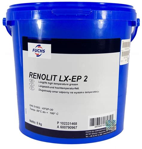 FUCHS Renolit LX EP 2 5kg Ložiskové vyššie teploty Oil sk