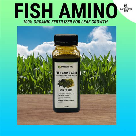 200 ML Fish Amino Acid Organic Fertilizer For Plants Vegetables