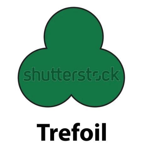 Trefoil Green Color Vector Illustration