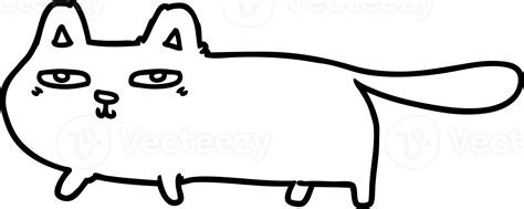 Cartoon Sly Cat Icon 40829554 Png