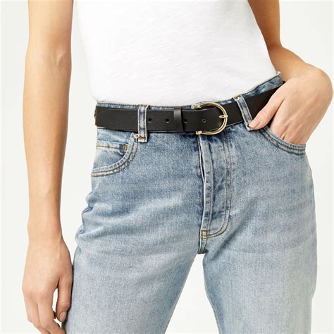 Warehouse Leather Jeans Belt Black 1 Leather Jeans Women Jeans Fashion