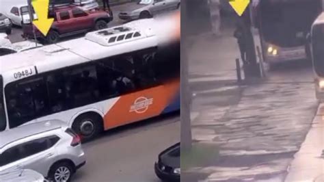 Hombre amenaza con cuchillo a pasajeros de bus esto sucedió