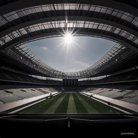 Premium AI Image | football stadium image for composition 4k