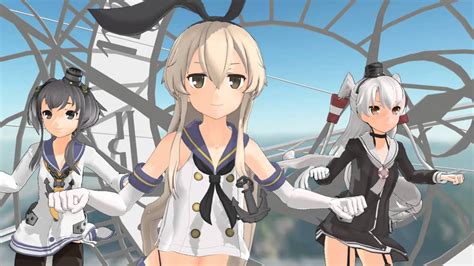 【mmd】 艦これ 島風と陽炎型で表裏ラバーズ 島風 天津風 時津風 Youtube