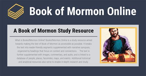 Book Of Mormon Online A Book Of Mormon Study Resource