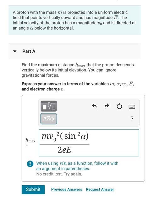 Solved A Proton With The Mass M Is Projected Into A Uniform Chegg