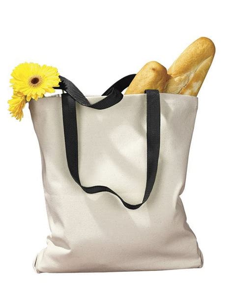 BAGedge BE010 Canvas Tote With Contrasting Handles Walmart