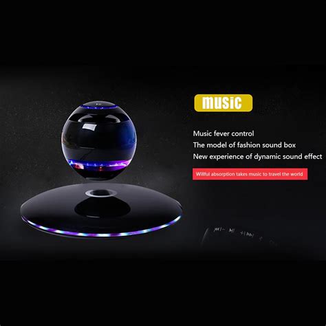 Buy Sunnyli Magnetic Levitating Bluetooth Speaker Led Flash Wireless Floating Speakers At