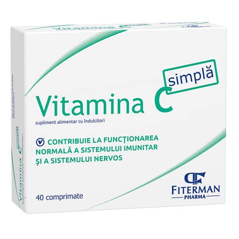 Vitamina C Zn D Comprimate Masticabile Fiterman Farmacia Tei Online