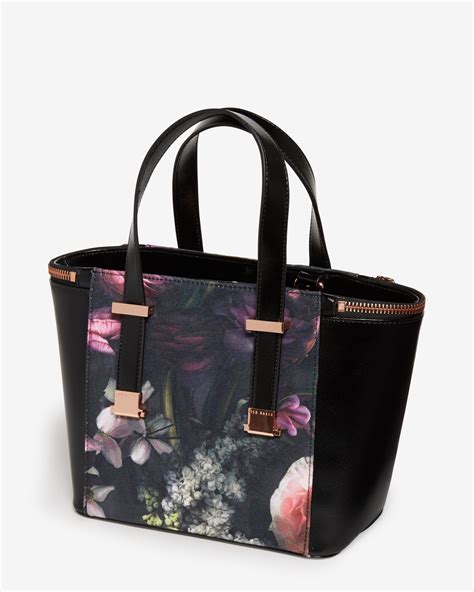 Ted Baker Cicilia Floral Print Tote In Black Lyst UK