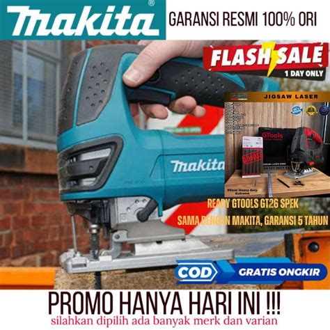 Jual Mesin Gergaji Jigsaw MAKITA Serkel Kayu Triplek Besi Listrik