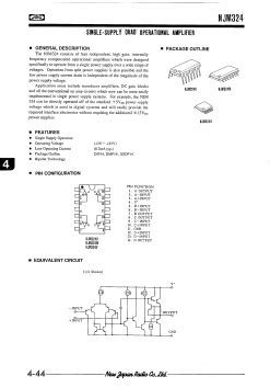 NJM324D Datasheet PDF Japan Radio Corporation