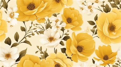 Papel Parede Amarelo Flores Imagens Download Grátis no Freepik