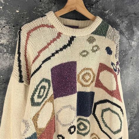 Vintage Vintage 90s Psychedelic Sweaters Gem