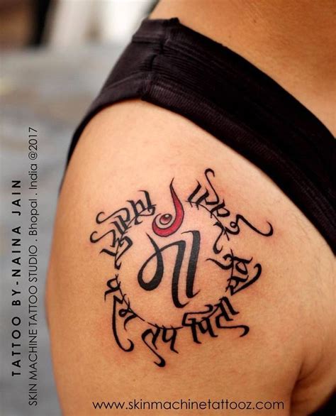 Beautiful Custom Shlok Tattoo For Mom Dad Tattoo Done By Naina