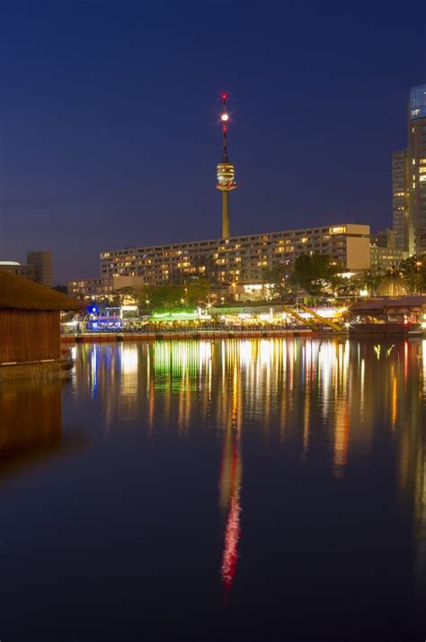 Donauturm Danube Tower In Vienna City Stock Photo Image Of Scene