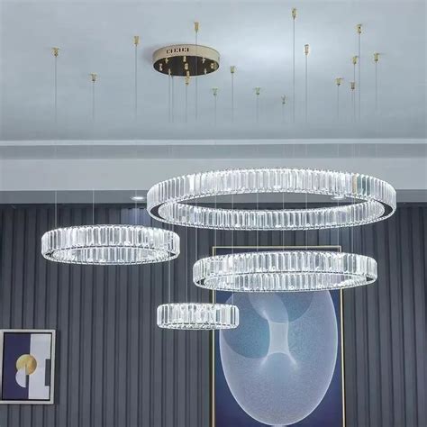 Lustre De Cristal Controle Remoto Luzes Pendentes Regul Veis Lumin