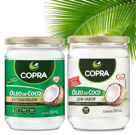 Óleo De Coco Extra Virgem 500ml Óleo Coco Sem Sabor 500ml R 52 95