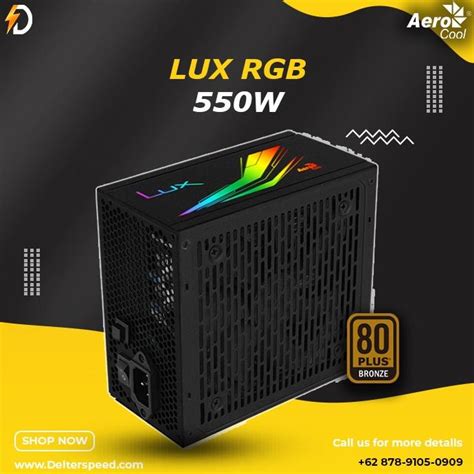 Jual Aerocool Psu Lux Rgb 550W 80 Bronze Power Supply Pc Dagacocemilan