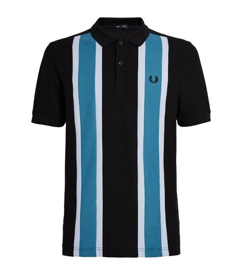 Mens Fred Perry Multi Striped Polo Shirt Harrods Uk